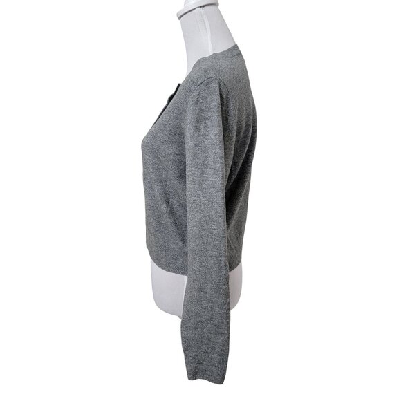 a new day Size XS Gray Button Front Long Sleeve Cardigan, Gently Used Condition - Picture 3 of 11
